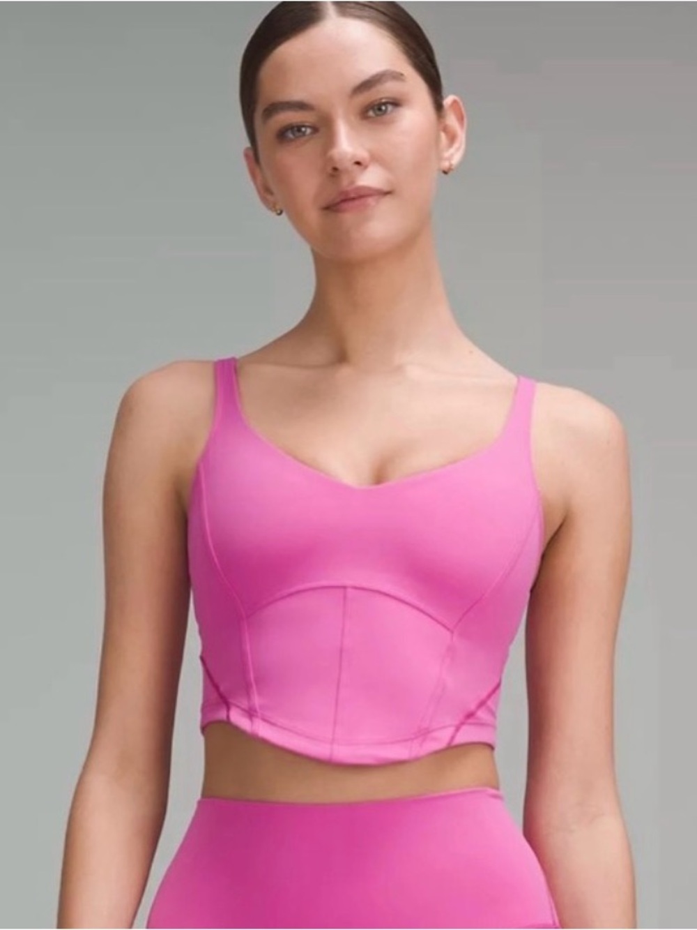 lululemon athletica Pink Align Corset Sport Top